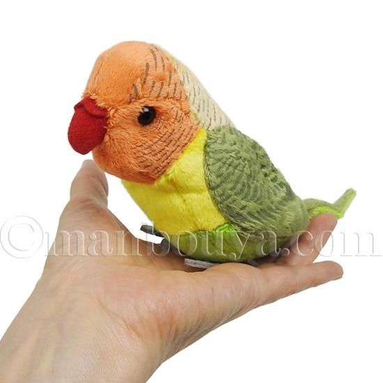 インコ ぬいぐるみ 小鳥 雑貨 Tst 101 ボタンインコ ヤマブキ 18cm 海の雑貨 水族館グッズ 動物ぬいぐるみ通販ショップ まんぼう屋ドットコム