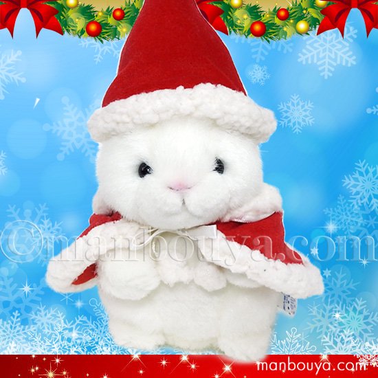 5%OFF クリスマス うさぎ ぬいぐるみ たけのこ TAKENOKO 森のなかまミニ ウサギ 白 15cm サンタ衣装 -  海の雑貨・水族館グッズ・動物ぬいぐるみ通販ショップ　まんぼう屋ドットコム