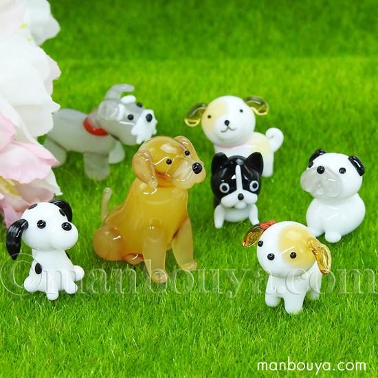 シュナウザー グッズ 犬 置物 ガラス細工 ミニチュア 雑貨 動物