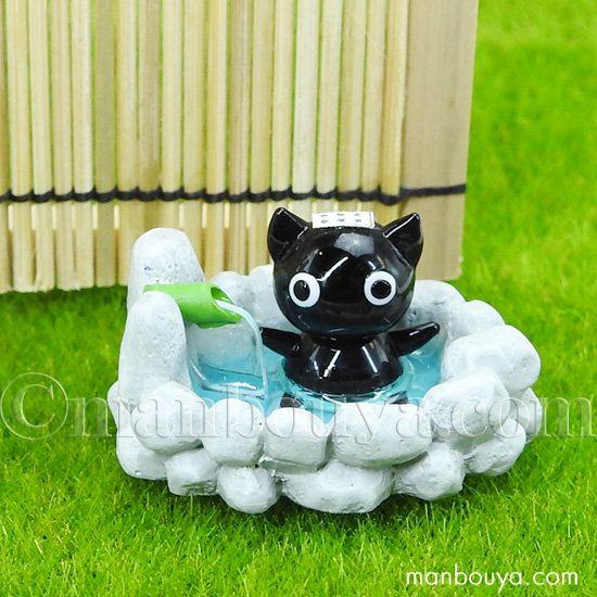 黒猫 雑貨 ミニチュア ガラス細工 ネコ 置物 動物 飾りフォーカート