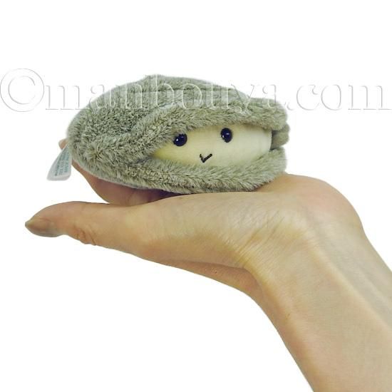 貝 あさり ぬいぐるみ 海中散歩 ぽちゃまるS アサリ 10cm - 海の雑貨