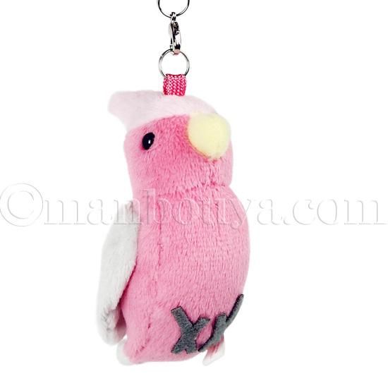 ★新品未開封★なごみまくり　ケイタイマスコット　携帯ストラップ モモイロインコ ぬいぐるみ 小鳥 雑貨 携帯ストラップ A-SHOW