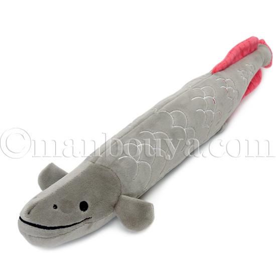 ピラルクー ぬいぐるみ 魚 押し笛 おもちゃ 水族館グッズ AQUA