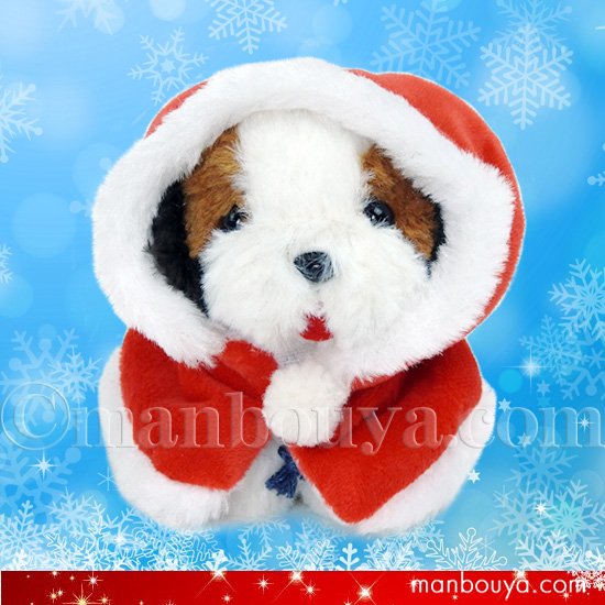 クリスマス ぬいぐるみ 犬 たけのこ TAKENOKO JOYFUL MATES キャンディフォンテーヌ セントバーナード サンタフードマント