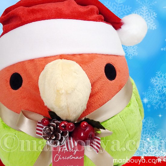 コザクラインコ ぬいぐるみ クリスマスプレゼント A-SHOW 栄商 ムニュマムXL 小桜インコ 29cm xmasスペシャル 