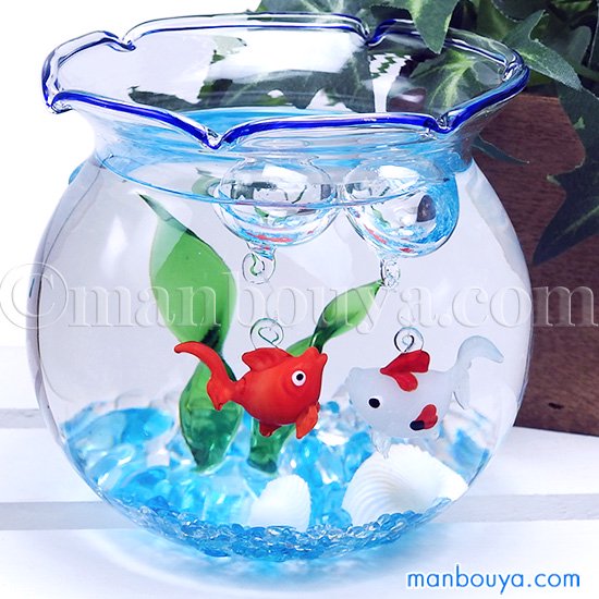 浮き玉 ガラス細工 金魚 ミニチュア 雑貨 プレゼント 浮き球 セット
