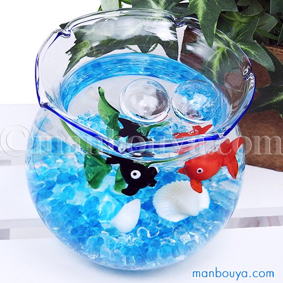 浮き玉 ガラス細工 金魚 ミニチュア 雑貨 プレゼント 浮き球 セット 