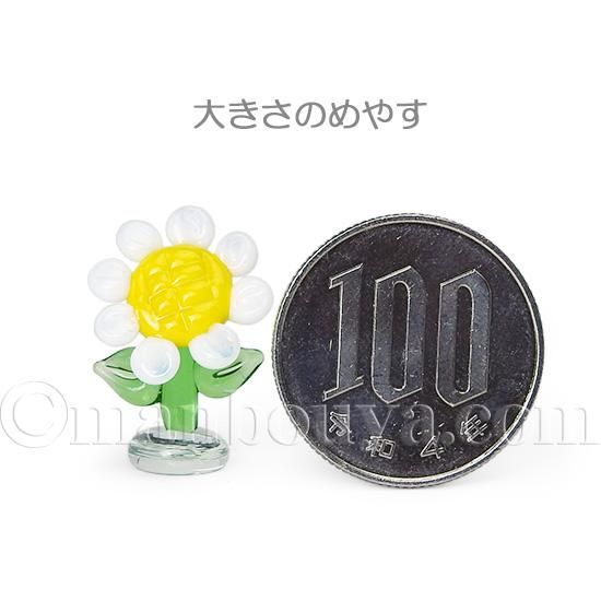 ミニチュア ガラス細工 花 植物 ディスプレイ用品 グラス