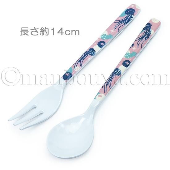 クラゲ グッズ メラミン食器 コーヒースプーン フォーク 水族館