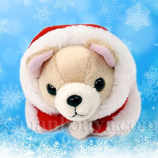 クリスマス ぬいぐるみ 犬 チワワ サンタフードマント Little