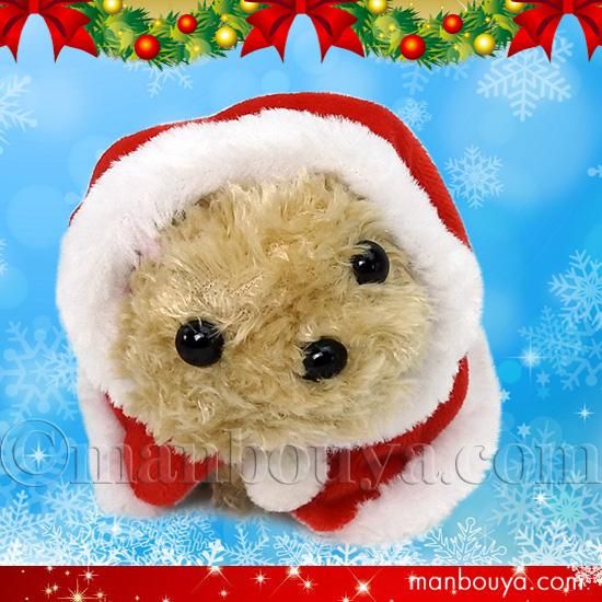 クリスマス ぬいぐるみ 犬 ヨークシャーテリア サンタフード
