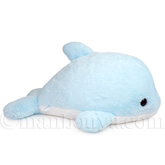 イルカ ぬいぐるみ ふわふわ マリン 水族館 キュート販売 CUTE ドルフィン L ブルー 59cm -  海の雑貨・水族館グッズ・動物ぬいぐるみ通販ショップ まんぼう屋ドットコム