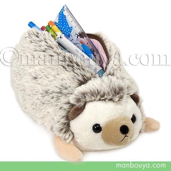 ハリネズミ グッズ ぬいぐるみ ペンケース 動物 ワイルド