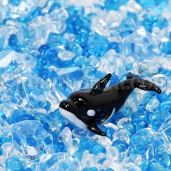シャチ グッズ ガラス細工 ミニチュア 雑貨 水族館 お土産