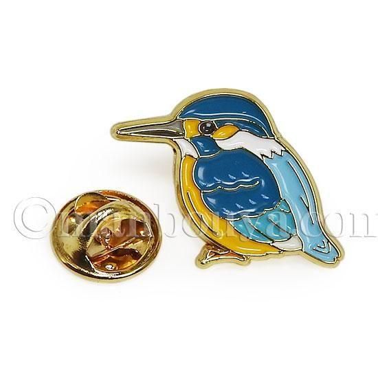 カワセミ グッズ 野鳥 ピンバッジ アクセサリー ピンバッヂ