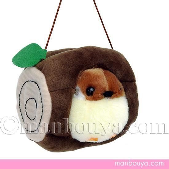 すずめ ぬいぐるみ スズメ 切り株 ディスプレイ セット AMUFUN