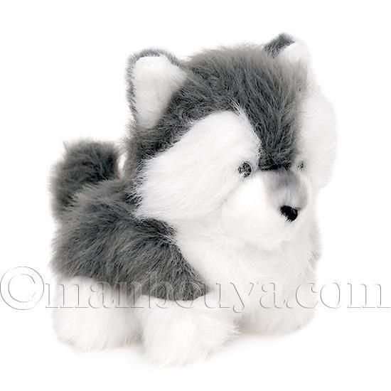 犬 ぬいぐるみ ハスキー 子犬 内藤デザイン研究所 わたぽ シベリアン