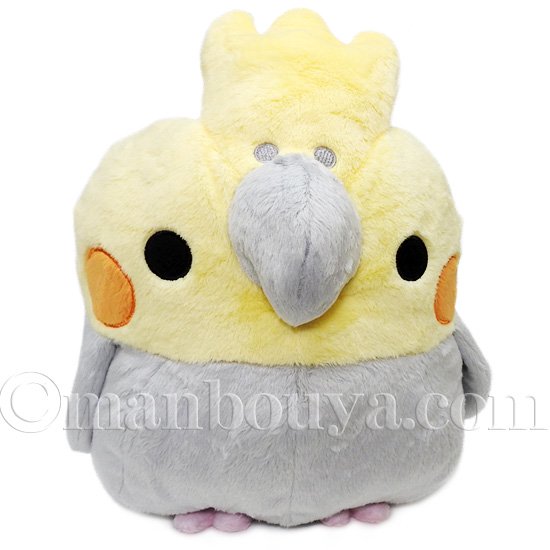 インコ ぬいぐるみ 小鳥 雑貨 クッション A-SHOW 栄商 ムニュマムXL オカメインコノーマル（グレー）30cm - 海の雑貨・水族館グッズ・動物 ぬいぐるみ通販ショップ まんぼう屋ドットコム