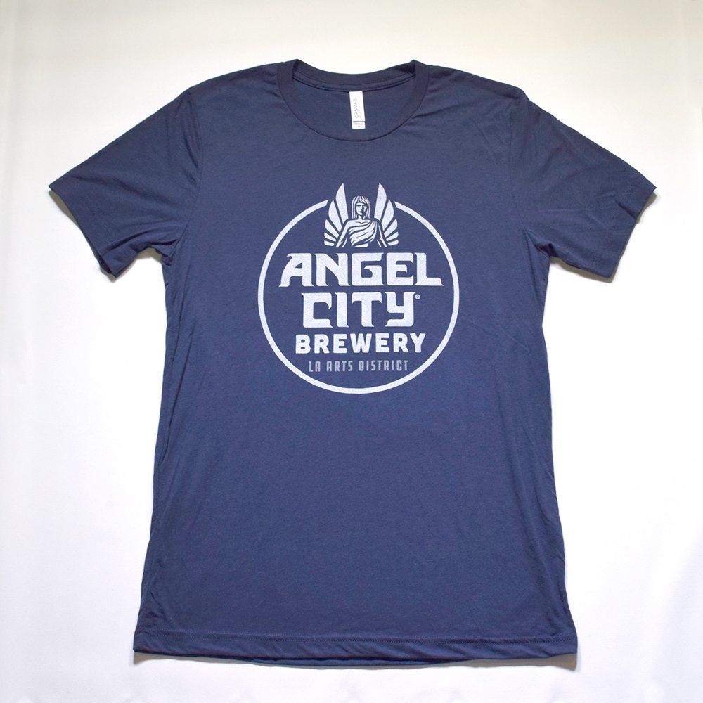 Angel City Brewery / Navy Logo Tee - Round Logo