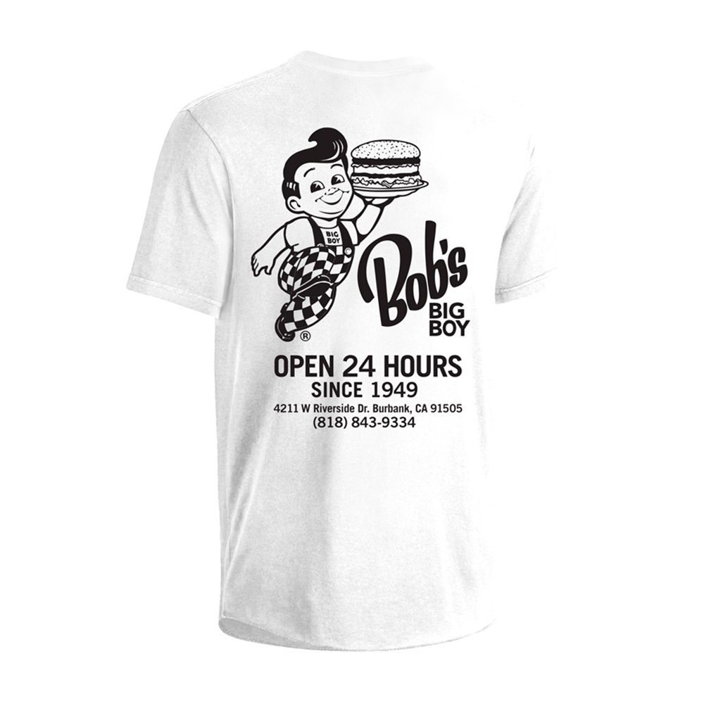 BOB'S BIG BOY / Contractors T-Shirt, WHITE