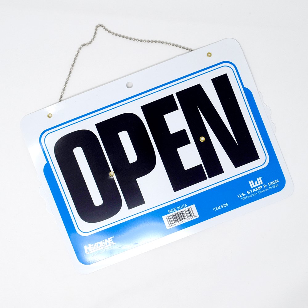  Double-Sided Open/Closed Sign
