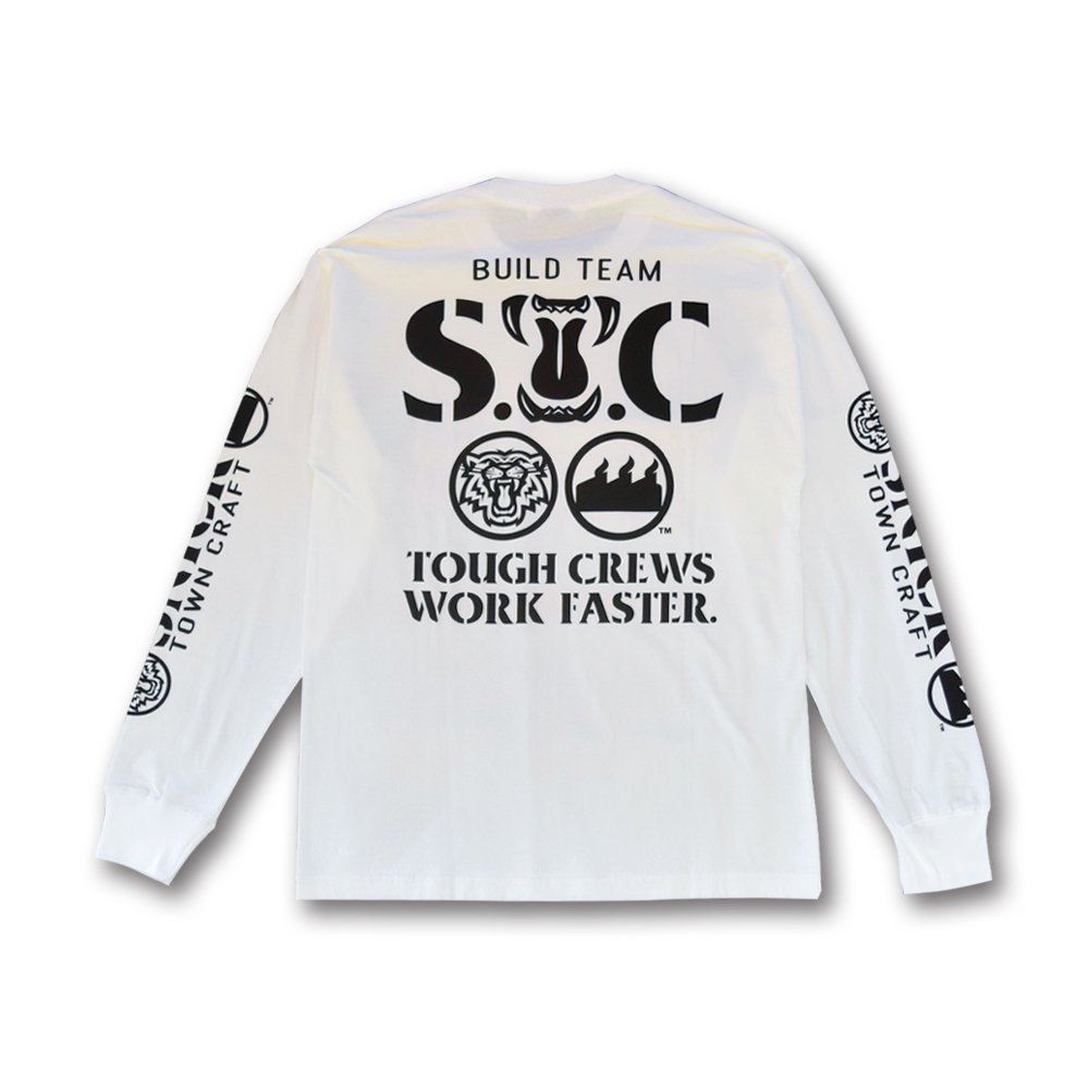 SNICK TOWN CRAFT / SNICK MADE  2022 S.T.C Snarl Logo L/S Tee, White