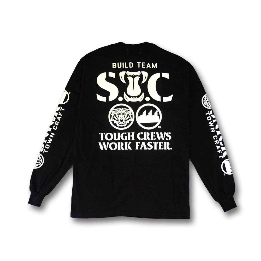 SNICK TOWN CRAFT / SNICK MADE  2022 S.T.C Snarl Logo L/S Tee, Black