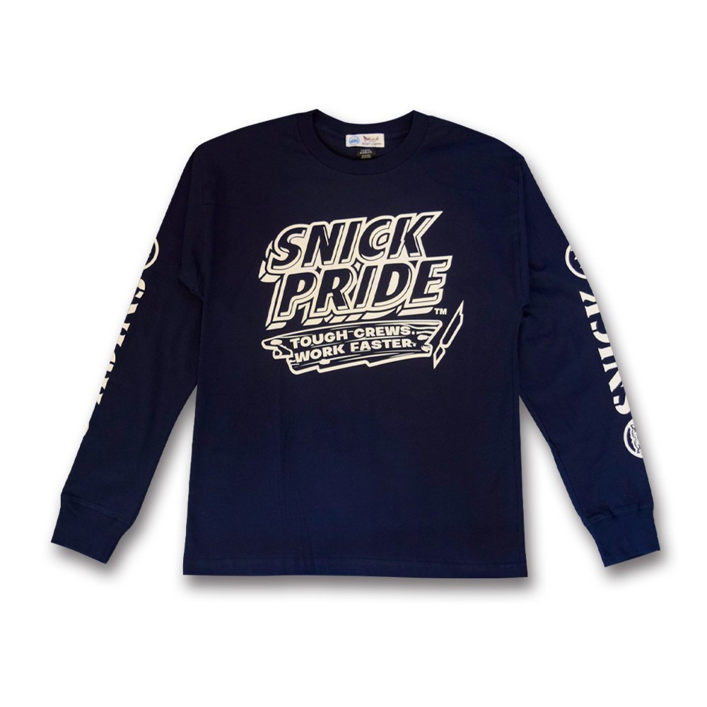 SNICK TOWN CRAFT / SNICK MADE  2022 S.T.C Snarl Logo L/S Tee, Exclusive, Navy