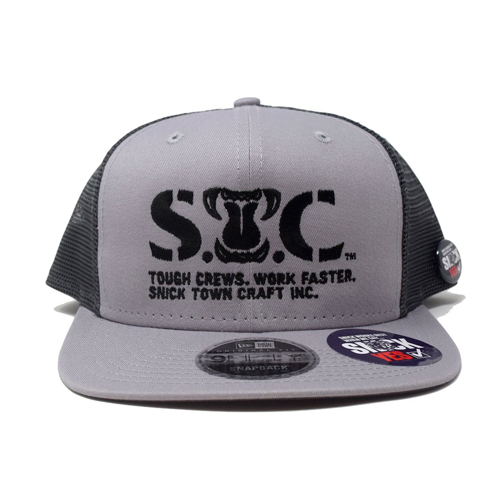 SNICK TOWN CRAFT / SNICK MADE  2022 SNARL LOGO 9FIFTY CAP, GRAY