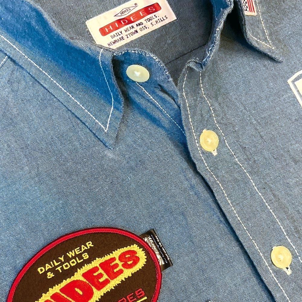 L.E EXTRA WIDE chambray B.D SHIRT 中古 トップス