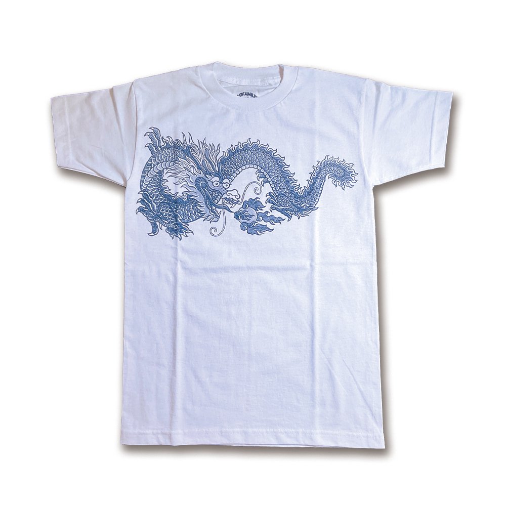 ANDFAMILY'S　アンドファミリーズ/ 2024 Traditional Dragon T-SHIRT, WHITE/ BLUE