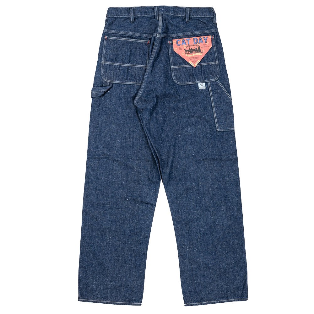 WORKERS K&TH /  CAT DAY Painter Pants, 9.5 oz Indigo Denim