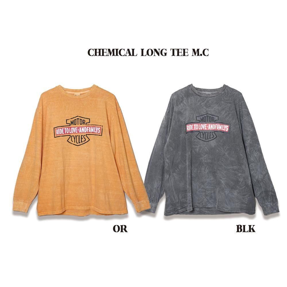 トップス ANDFAMILYS Chemical Long Tee- MOTORCYCLE ANDFAMILY'S/ アンドファミリー Chemical Long Tee - MOTORCYCLE -