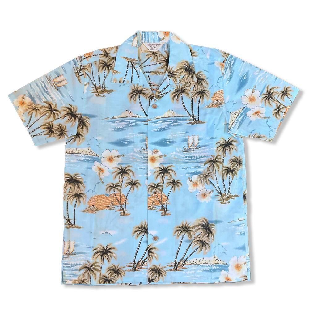 ANDFAMILY'S/ ɥեߥ꡼  Cotton Summer Shirts, Light Blue