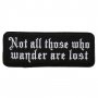 ̤ȯ䡪 Not All Those Who Wander åڥ 桦ѡꥦΥ˺ŬǤ