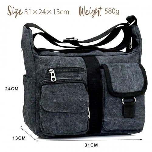 全4色!ビンテージキャンバスビッグショルダーバッグ! 男女兼用