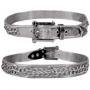 ۥåȥ쥶Double Chain Link Silver Mesh Belt