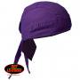 ホットレザー　Solid Purple Light Weight Cotton Head Wrap