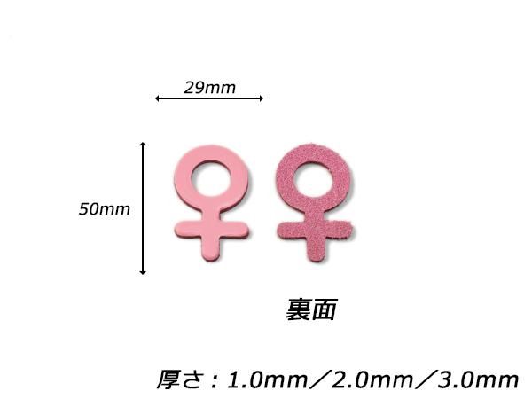 チャーム 女の子マーク 全色 50 29mm 1 0mm 2 0mm 3 0mm 2ヶ Pcharm549dr