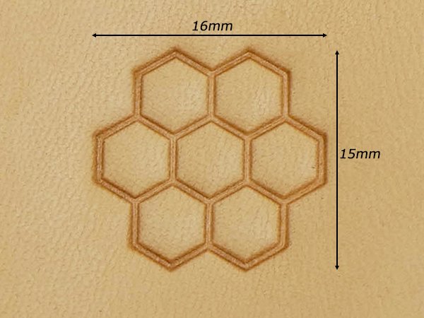 ジオメトリックスタンプ ハニカム K143 16×16mm/PI66143-00