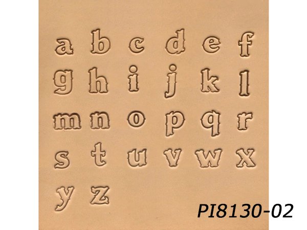 アルファベット刻印セット 小文字 約13mm 26文字 Pi8130 02