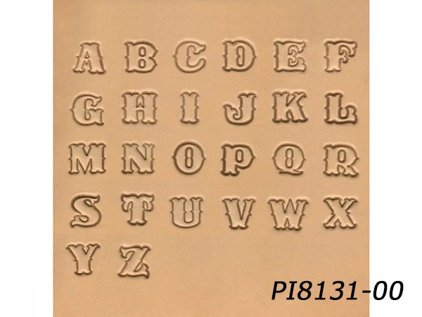 アルファベット刻印セット 大 約19mm 26文字 Pi8131 00