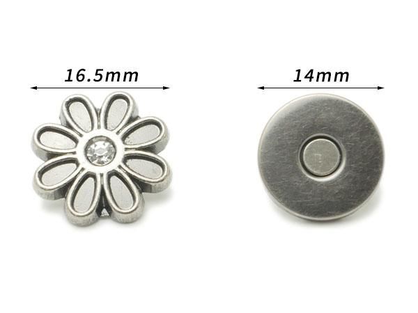 廃止品＞ネジ式マグネットホック マーガレット アンティック