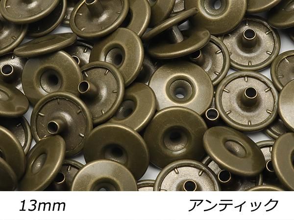 大袋】デザインホック 中 ピンホール アンティック φ13mm 100ヶ