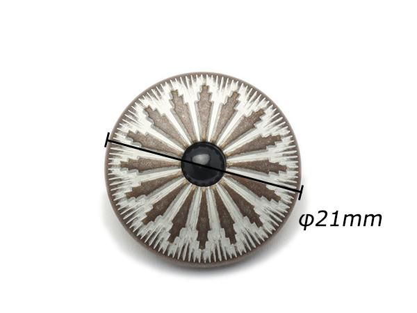 choco様用 デザインホック 極大 コンチョブラック ニッケル φ21mm 1ヶ/PS2416