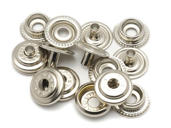 デザインホック用 ジャンパーホック小 頭なし3点セット ニッケル