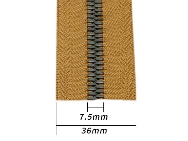 YKK】エクセラファスナー 8号 ブラックニッケル （10cm単位売り