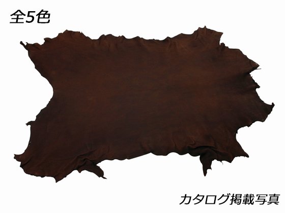 鹿革エルクスキン 黒/焦茶/キャメル/ベージュ/白 約120デシ 2.5mm前後