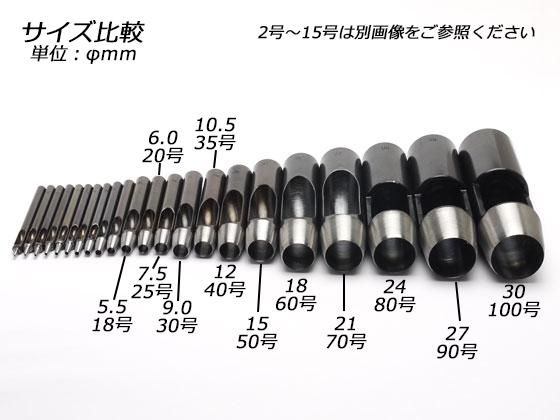 ゆ 90×150 ハトメ4ヶ所 NO.4 (外径27mm) グロメット ハトメ アンティーク 4個セット