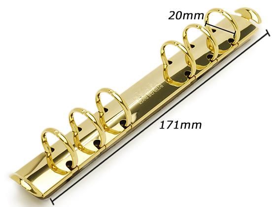クラウゼバインダー バイブルサイズ 6穴タイプ 本金 長さ171mm